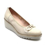 Emmanuelle pump beige lakleer/leder ES12C4